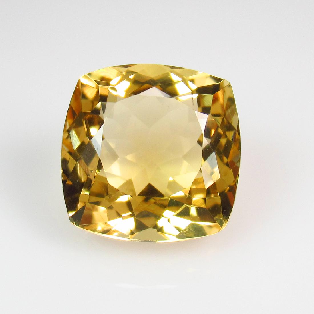 8.79 Ct Genuine Yellow Citrine Square Cushion Cut (1 of 2)