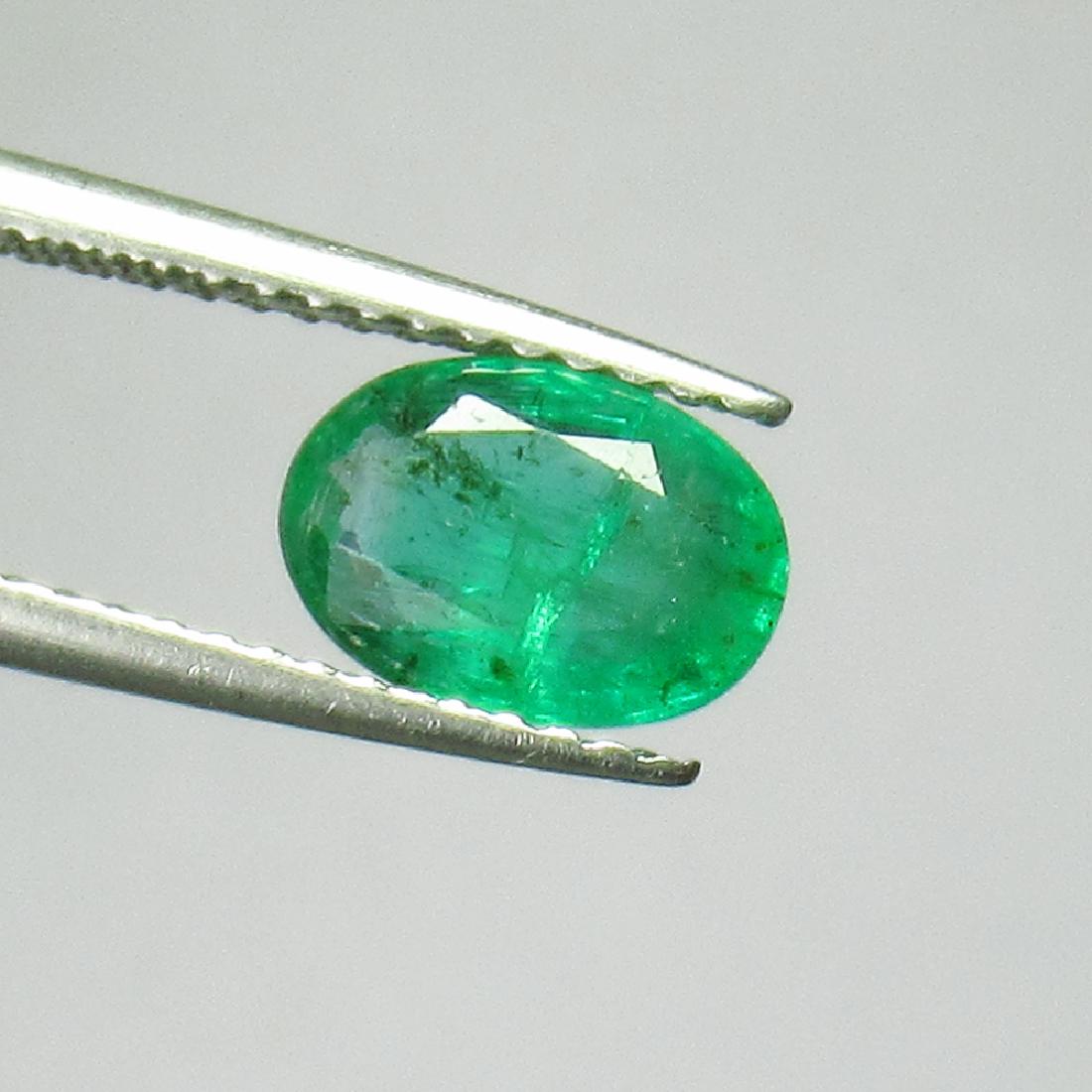 1.11 Ct Genuine Zambian Emerald Oval Cut (1 of 2)