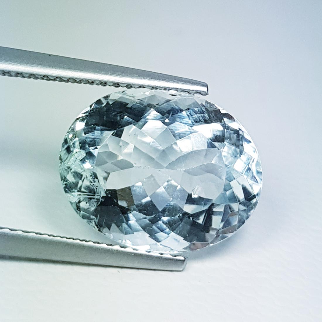 6.05 ct Beautiful Gem Oval Cut Natural Aqumarine (1 of 5)