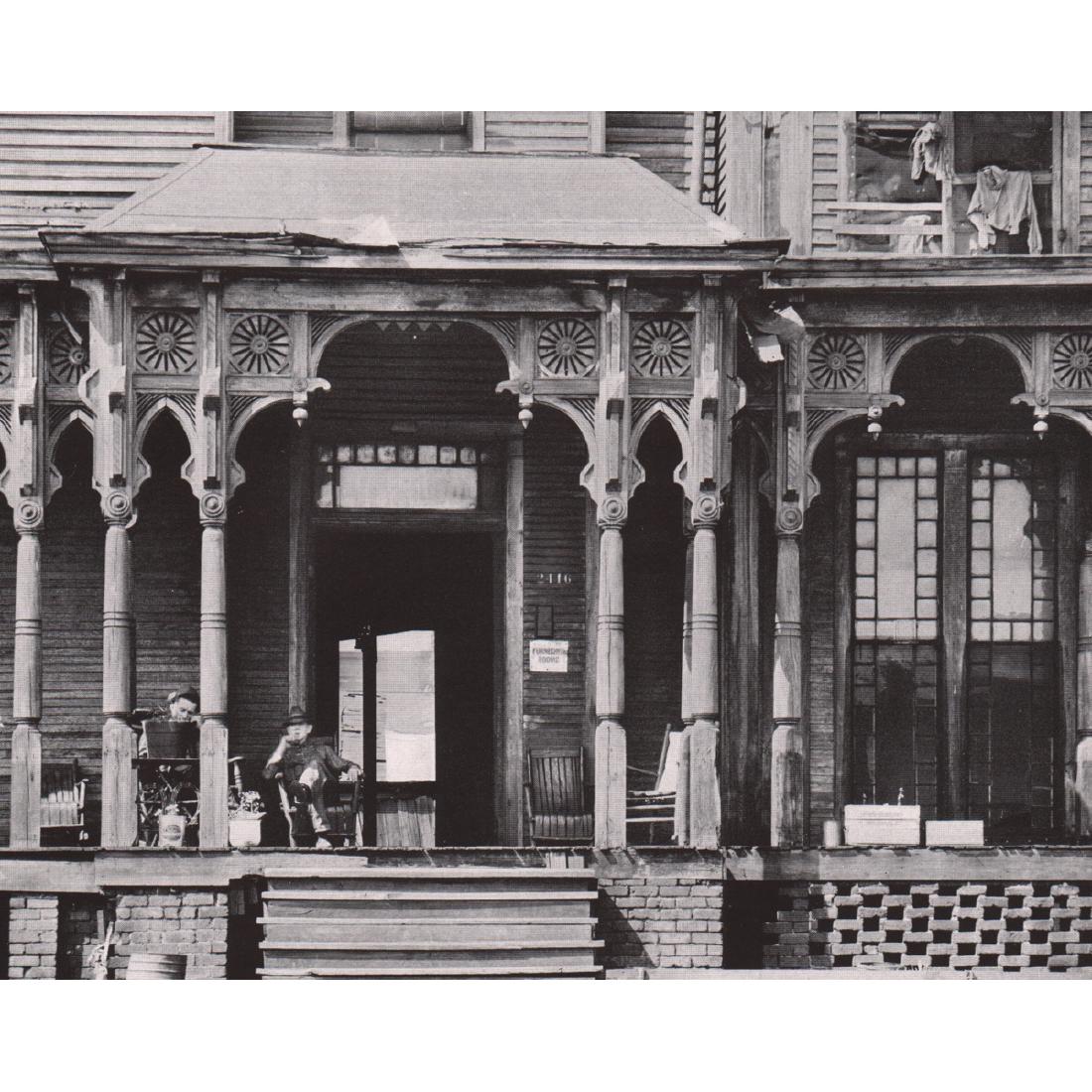 WALKER EVANS - Birmingham Boarding House, 1936: Artist: WALKER EVANS Print Title:Birmingham Boarding House, 1936 Medium: Photo-engraving Printing Date: 1930's Printed in the USA Image Size: 7 X 5.5 inches Walker Evans (1903-1975) was an American ph