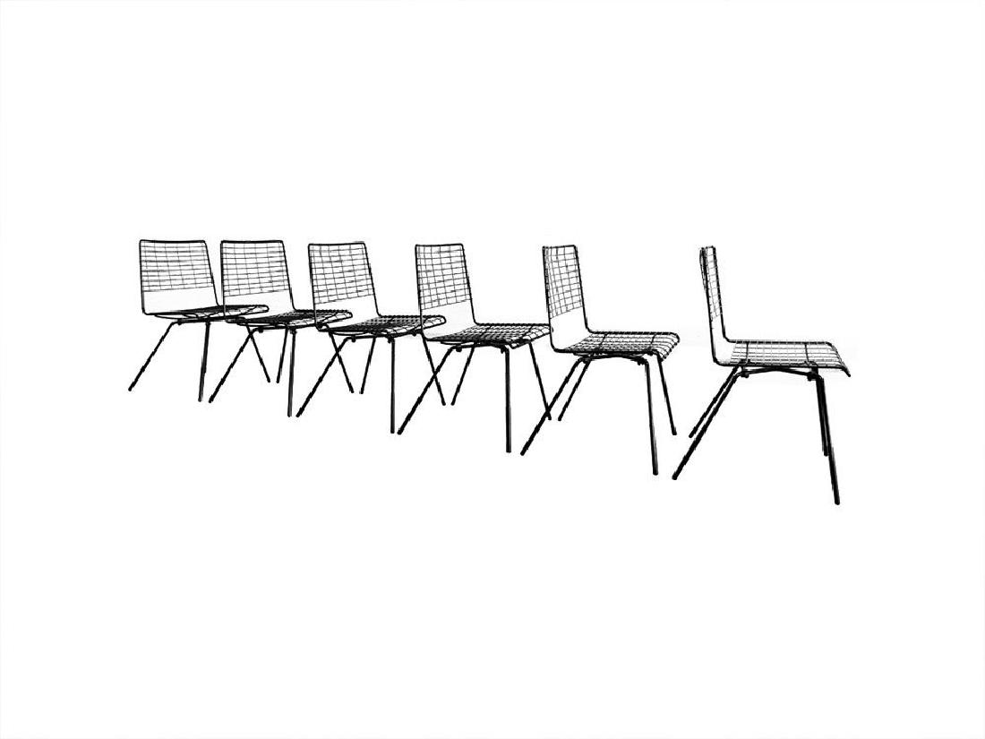 Mid Century Modern Dining Chairs By John Keal For: Mid Century Modern Dining Chairs By John Keal For Pacific Iron Products EamesAmazing set of 6 iron dining chairs by John Keal for Pacific IronProducts of Los Angeles California. All chairs have been n