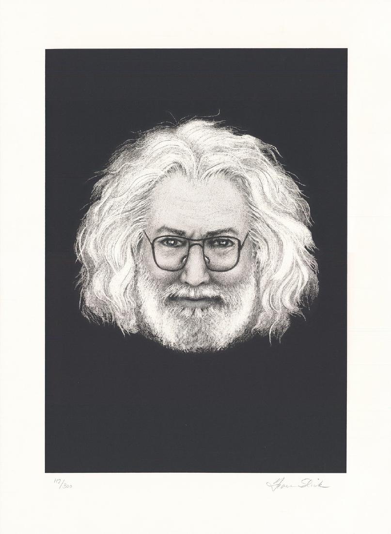 Rare Signed Jerry Garcia Portrait by Grace Slick (1 of 1)