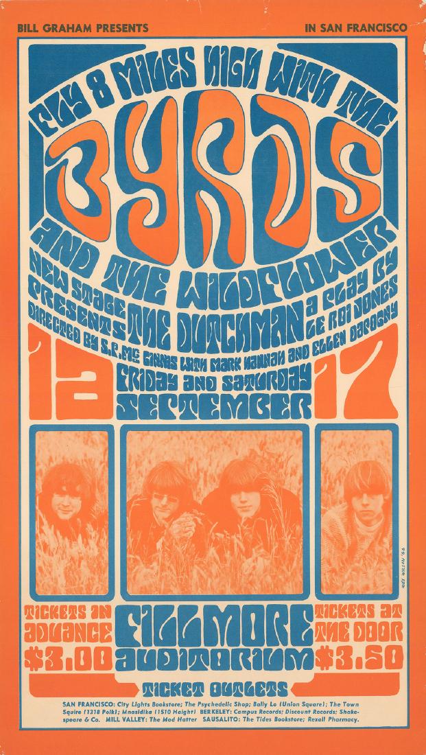 Second Print BG-28 Byrds Poster (1 of 1)