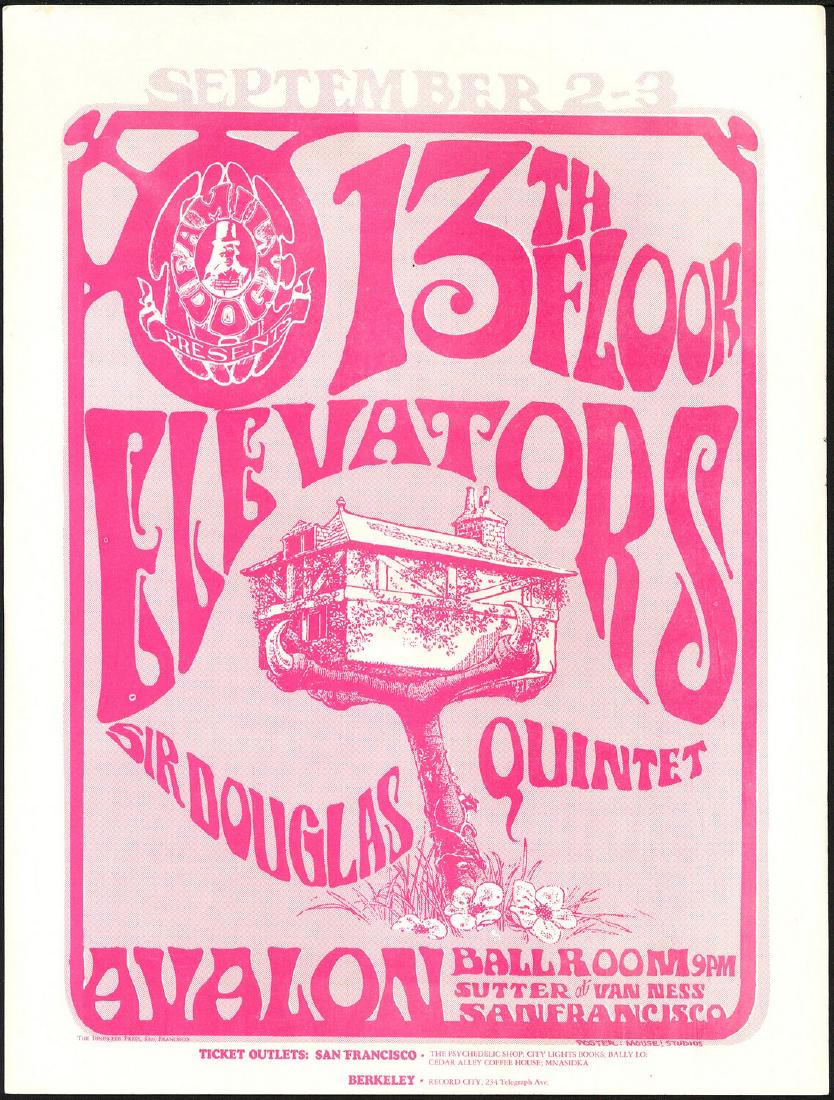 Scarce FD-24 13th Floor Elevators Handbill (1 of 1)