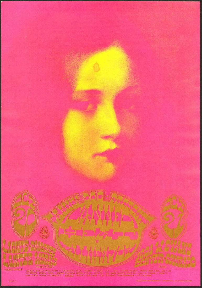 Original FDD-7 Canned Heat Poster: No Reserve! Artist: Stanley Mouse / Alton Kelley Title: Original FDD-7 Canned Heat Poster Printing Date: 1967 Medium: Lithograph Size/Format: 14" x 20" Publisher: Family Dog Denver Series: Family Dog 