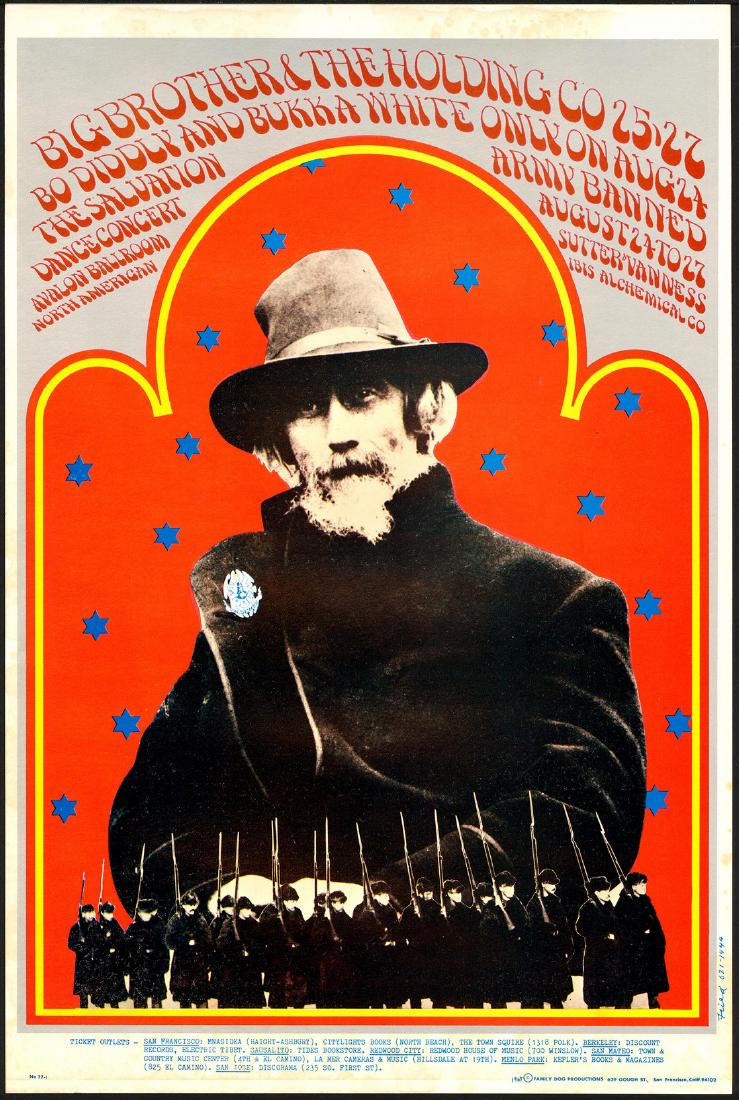 Original FD-77 Big Brother & The Holding Company Poster (1 of 1)