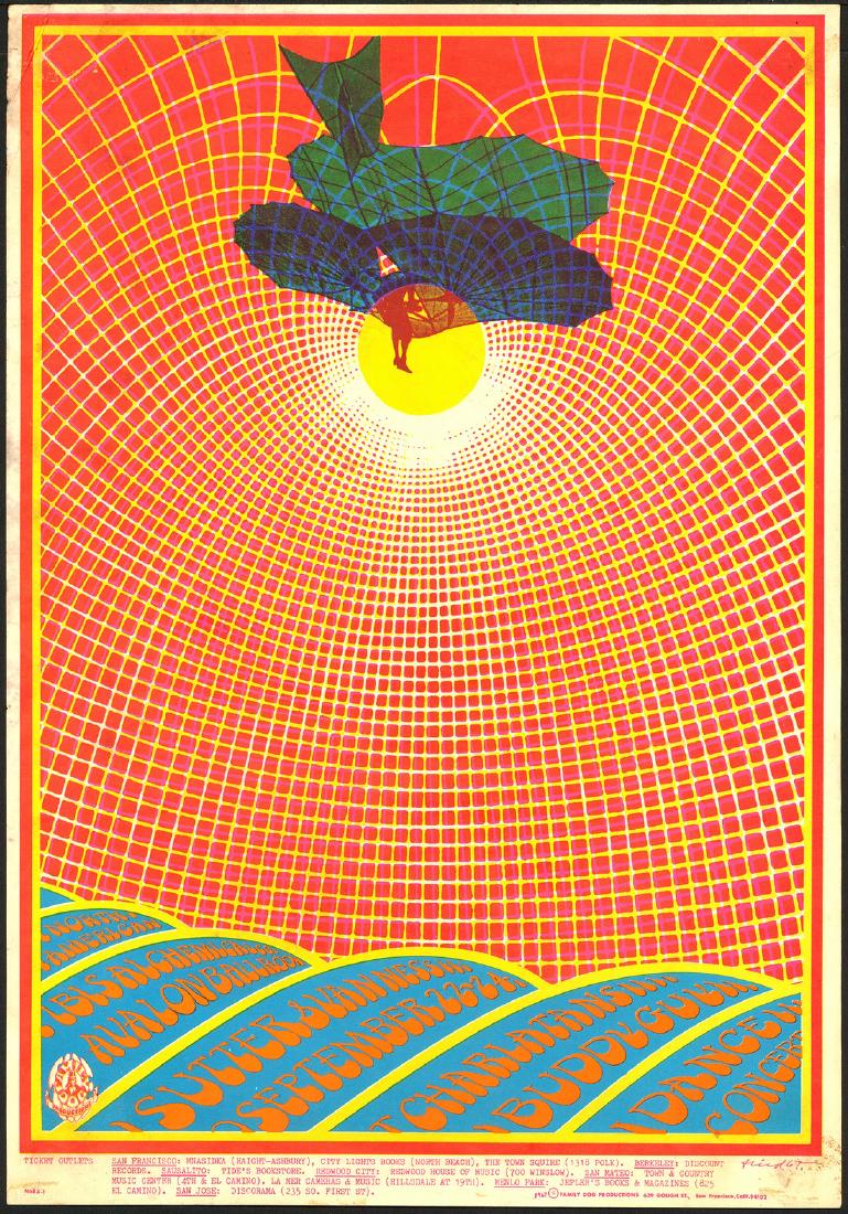 Colorful FD-83 The Charlatans Poster: No Reserve! Artist: Robert Fried Title: Colorful FD-83 The Charlatans Poster Printing Date: 1967 Medium: Lithograph Size/Format: 14? x 20? Publisher: Family Dog Series: Family Dog This is an original 