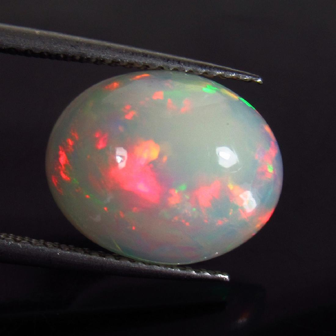 5.37 Ct Genuine Ethiopian Multi-Color Fire Opal Oval (1 of 3)