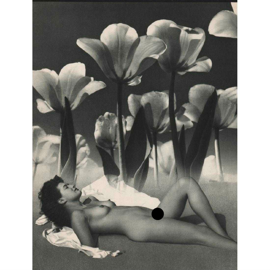 ANDRE DE DIENES - Surrealist Nude: Artist: ANDRE DE DIENES Print Title: Surrealist Nude Medium: Sheet-fed Gravure Printing Date: 1950s Printed in France Image size approx. 9 x 11.5 inches Andre De Dienes (1913-1985) was a Hungarian pho