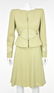 VALENTINO Vintage 1980s Lime Green Skirt Suit