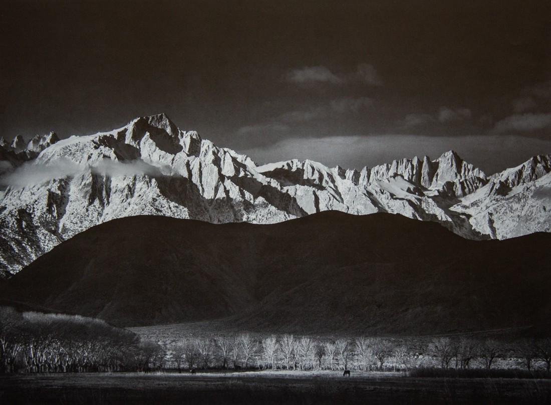 ANSEL ADAMS - Winter Sunrise, Sierra Nevada from Lone (1 of 1)