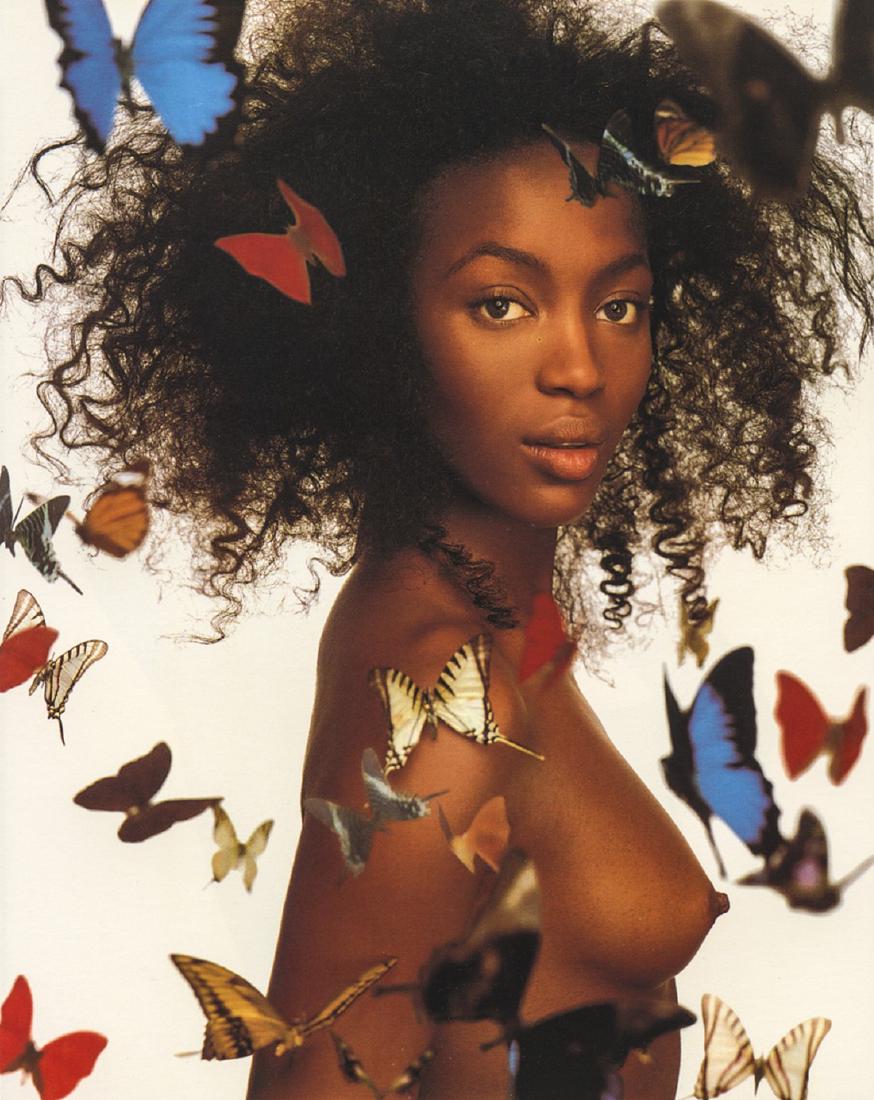 RICHARD AVEDON - Naomi Campbell: Artist: Avedon, Richard Title: Naomi Campbell Medium: Photo Litho, 1999, Italy Dimensions: 6x7.6" Heat Wax Mounted on 8.5x11" Conservation Board Richard Avedon was an American fashion and portrait pho