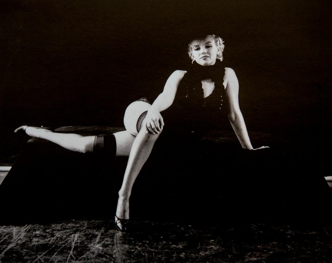 MILTON H. GREENE - Marilyn Monroe, Black Sitting: Artist: Greene, Milton H. Title: Marilyn Monroe, Black Sitting Medium: Photo Litho, 1999, France Dimensions: 10.75x8.5" Heat Wax Mounted on 12x16" Conservation Board Milton Greene was an American phot