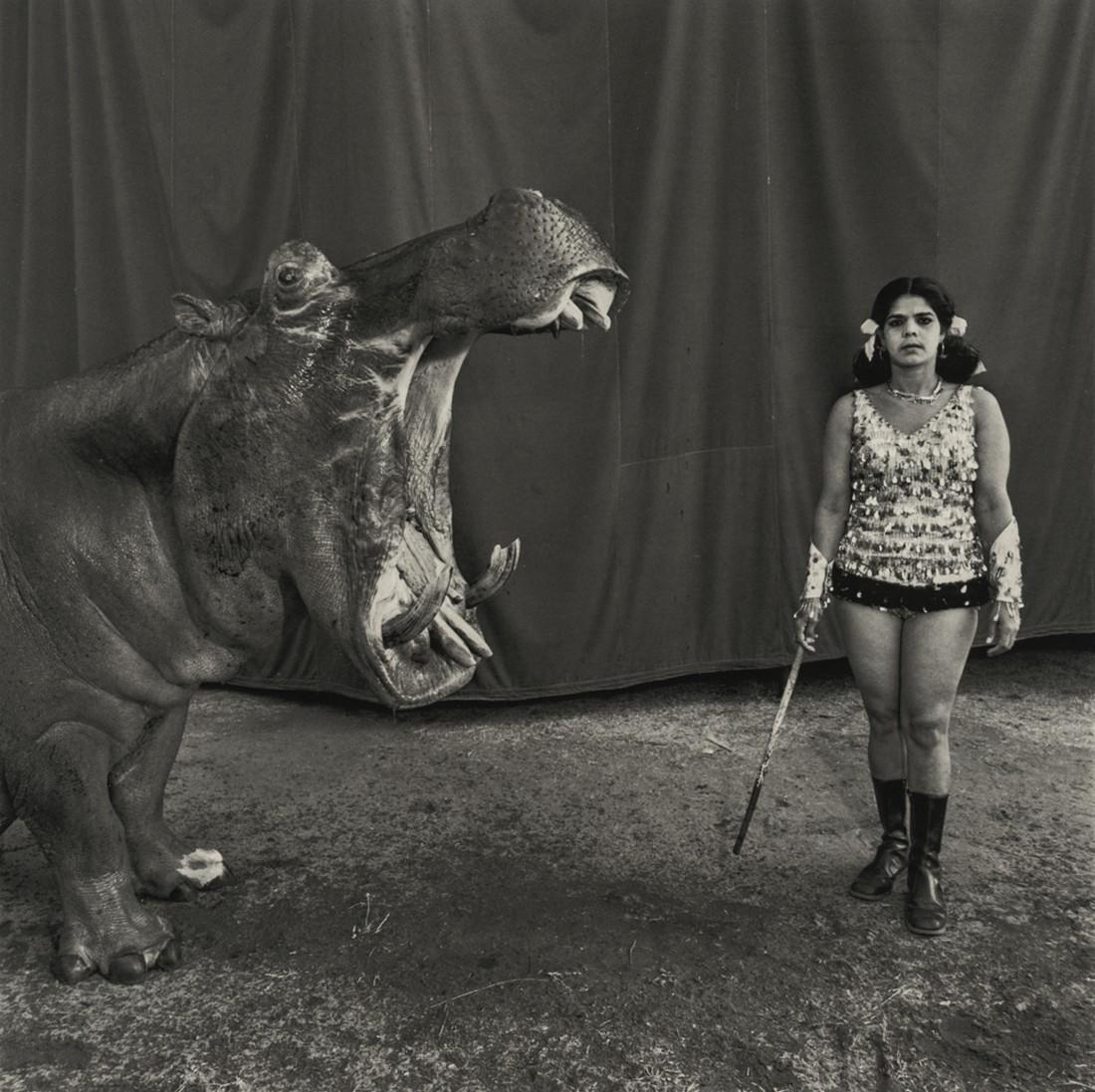 MARY ELLEN MARK - Hippopotamus and Performer, India (1 of 1)