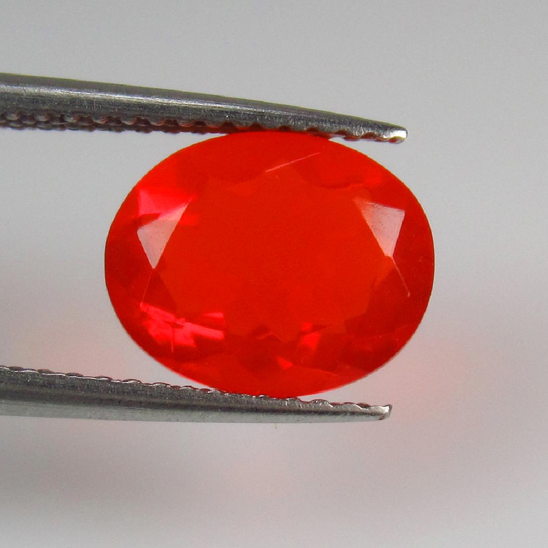 1.65 Ct Genuine Orange Fire Opal 10X8 mm Oval Cut (1 of 2)