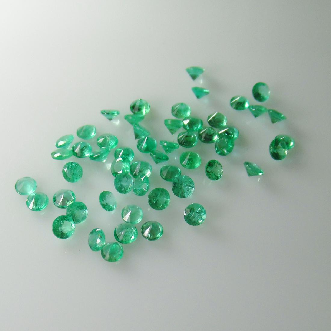 2.93 Ct Genuine Zambian Emerald Calibrate 2.5 mm Round (1 of 2)