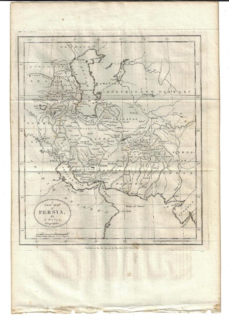 1784 Folding Map of Persia (1 of 1)