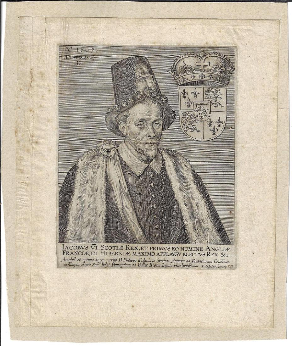 1603 Engraving King James VI (1 of 1)