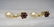 Golden Earstuds with garnet and white Pearls - 3