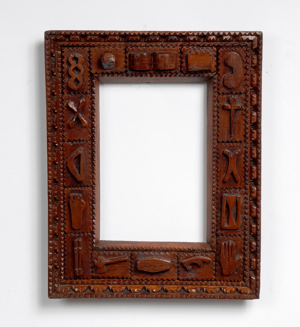 Odd Fellow Tramp Art Frame (1 of 8)