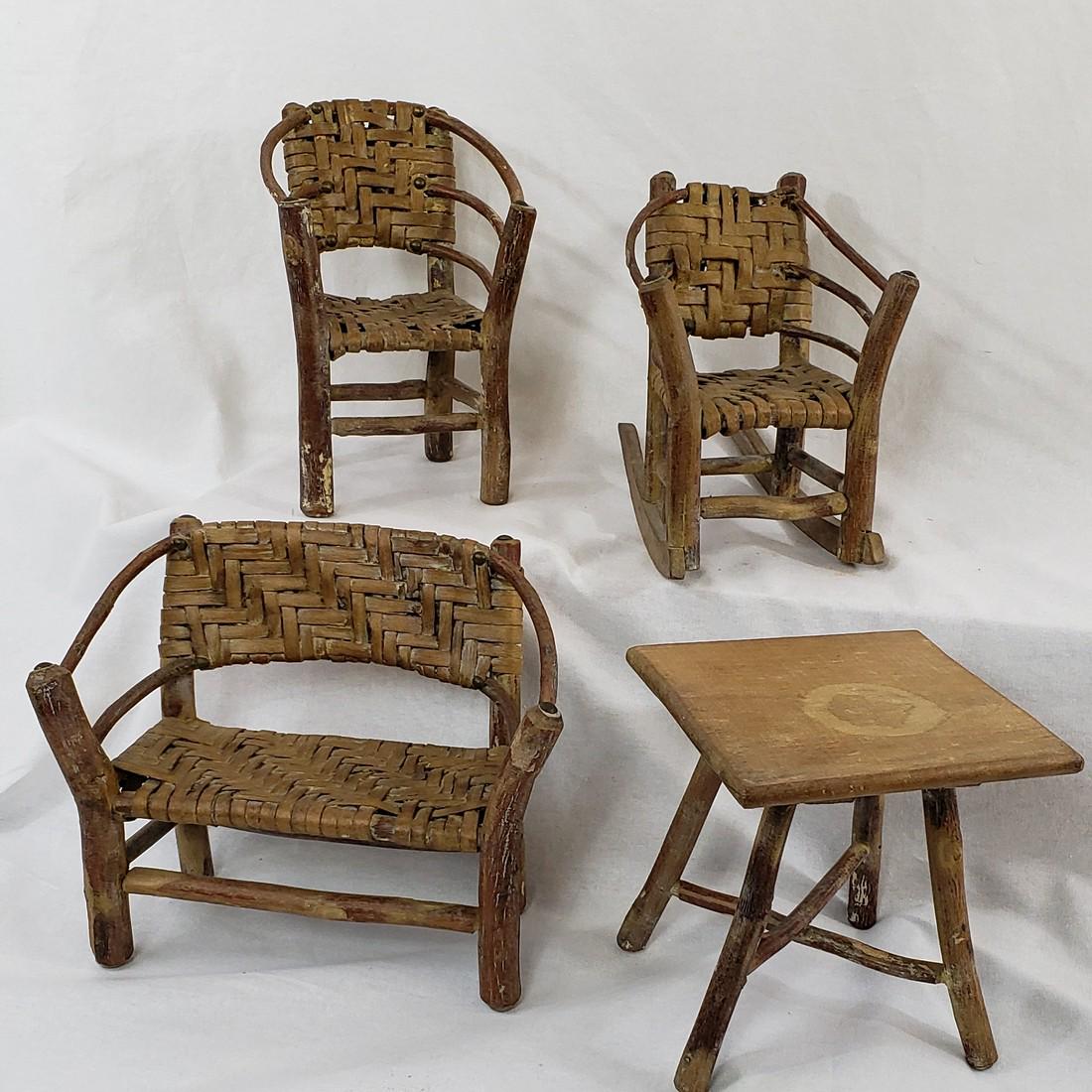Set Of Adirondack Doll Furniture Ca 1930's (1 of 5)