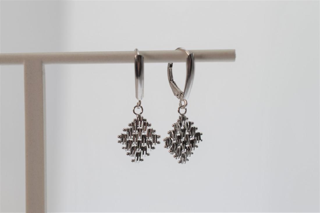 Modern Look Sterling Silver Drop Earrings (1 of 2)