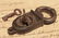 Wrought Iron Railway Trunk Chest Box Crab Lock Key - 2