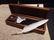 Wood Writing Box Desk Set w Inkwell 2 Feather Dip Pen - 10