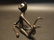 Cast Iron Yoga Pilates Cat Figurine Statue Paperweight - 4