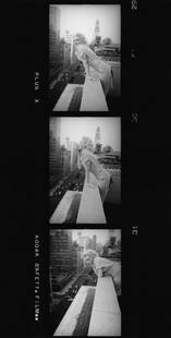 Marilyn Monroe Contact Strip: Artist: Ed Feingersh Title: Marilyn Monroe Contact Strip Medium: Silver Gelatin Year: 1955 Height/Width: 30 x 20 in Description: American actress Marilyn Monroe (1926 – 1962) leans over the