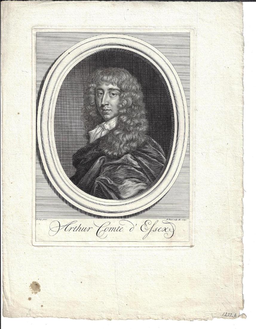 18th C Picart Engraving Arthur Comte d'Essex (1 of 1)