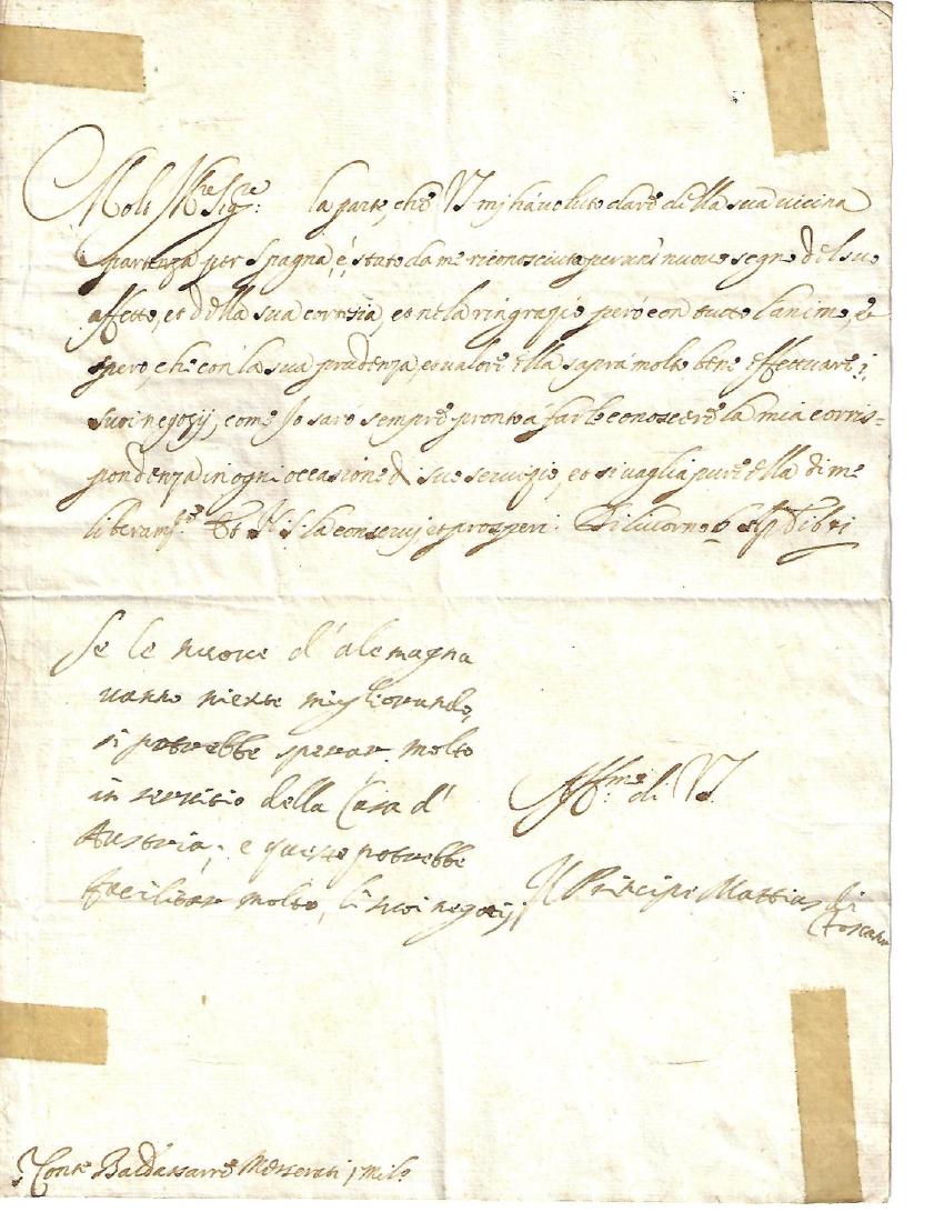 1641 Folded Letter Medici Family (1 of 2)