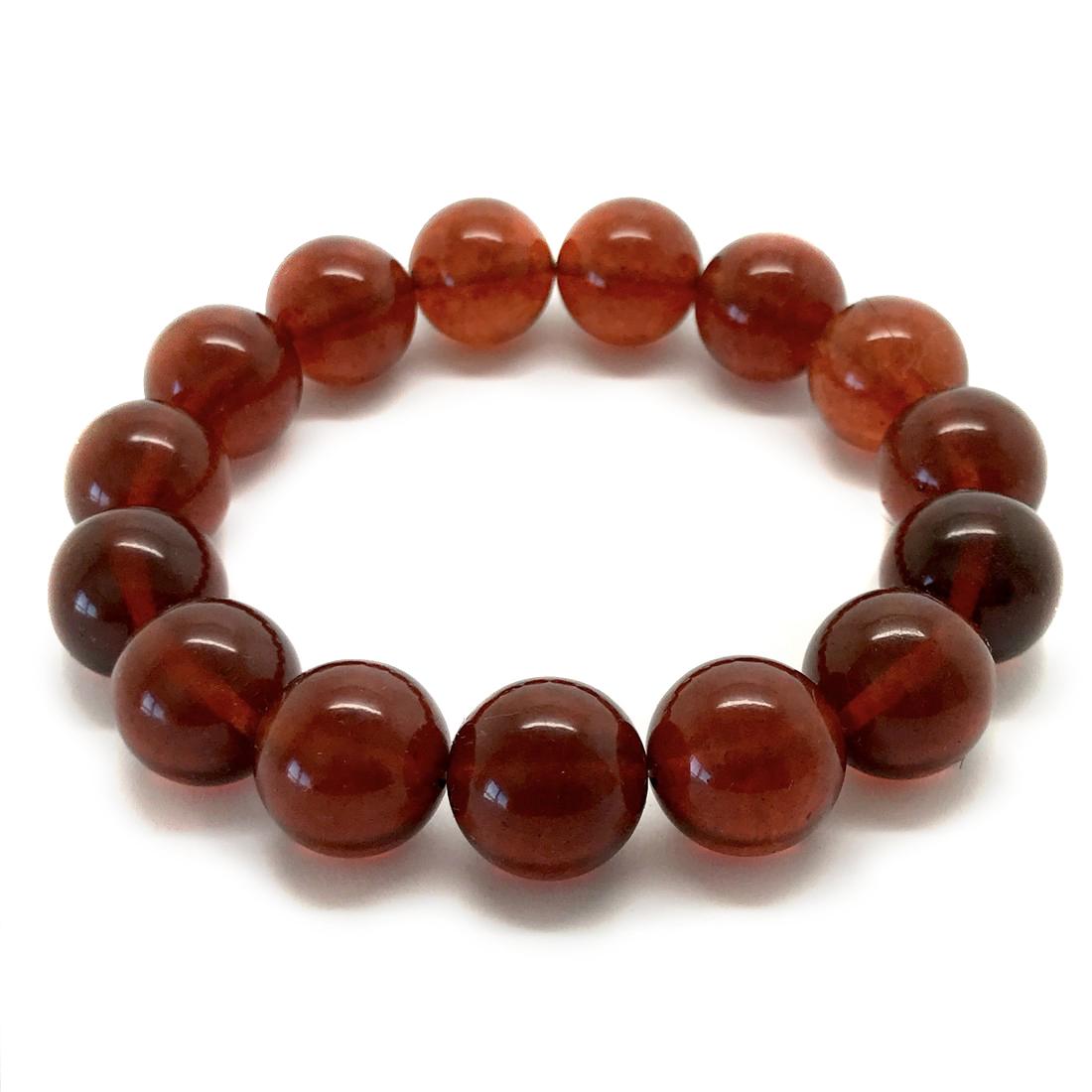 Baltic amber beads bracelet in cherry (1 of 8)