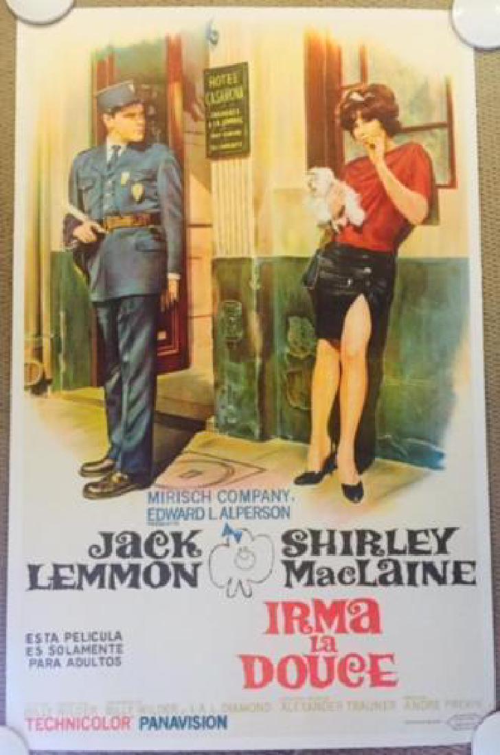 IRMA LA DOUCE – ORIGINAL 1963 ARGENTINEAN LB POSTER –: IRMA LA DOUCE – ORIGINAL 1963 ARGENTINEAN LB POSTER – JACK LEMON & SHIRLEY MACLAINE IRMA LA DOUCE – ORIGINAL 1963 ARGENTINEAN LB POSTER – JACK LEMON & SHIRLEY MACLAINE! Original 1963 Argentine