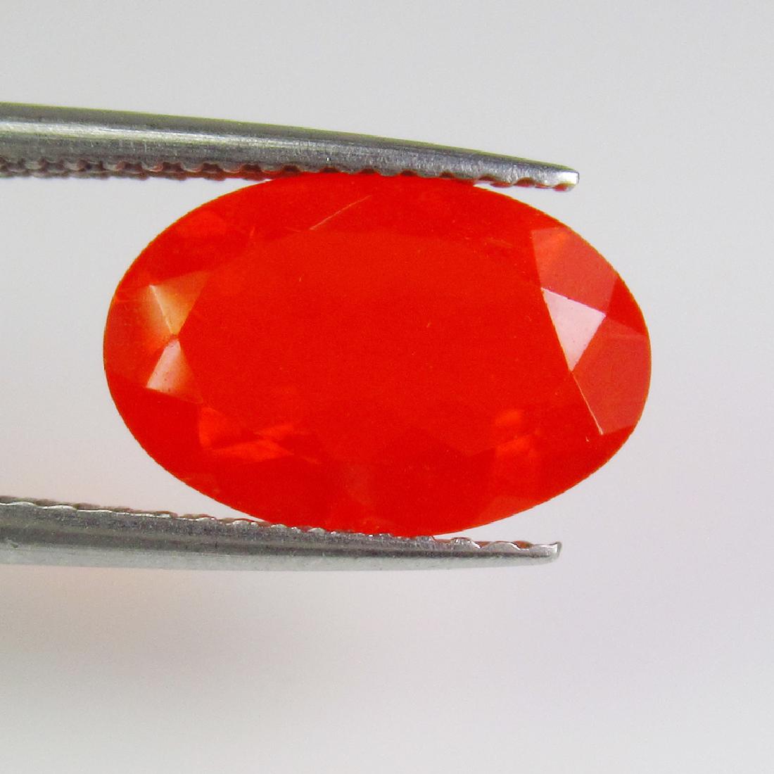 1.75 Ct Genuine Orange Fire Opal 12X8 mm Oval Cut (1 of 2)