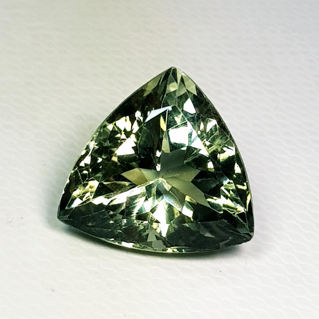 Natural Green Amethyst Triangle Cut 6.60 ct (1 of 6)