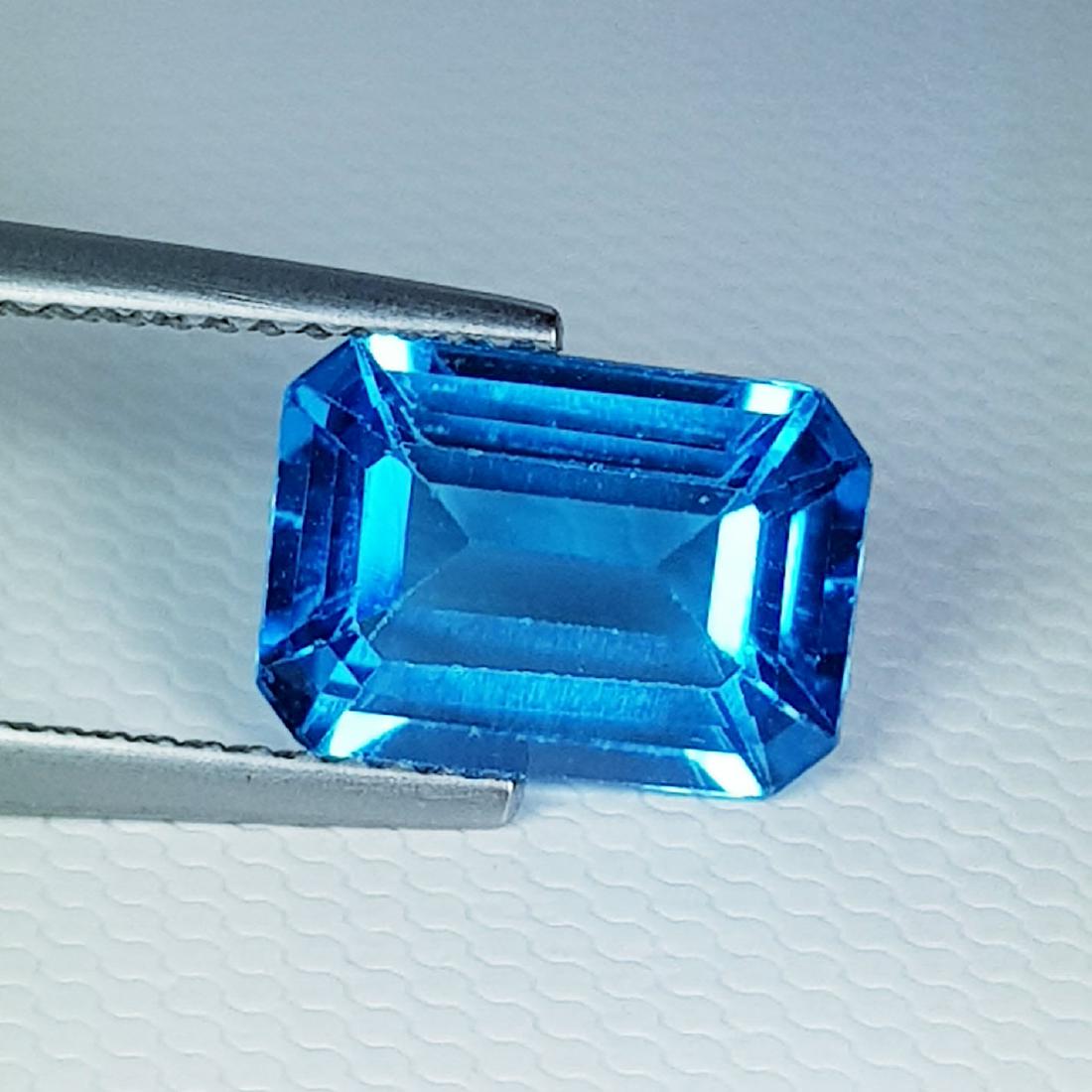 Natural Blue Topaz Emerald Cut 2.95 ct (1 of 6)