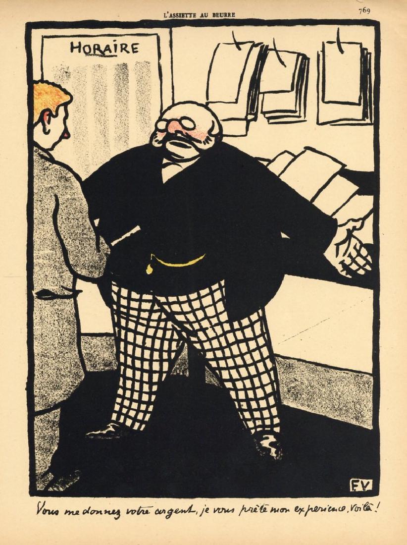 Felix Vallotton original lithograph "Crimes et (1 of 1)