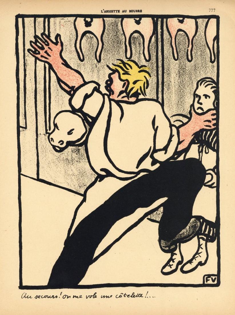 Felix Vallotton original lithograph "Crimes et (1 of 1)