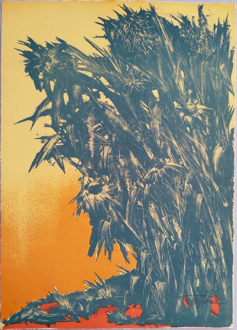 Alfredo Russo - Lithograph: No Reserve! Title: Alfredo Russo - Lithograph Date/Period: 80s Materials: Lithograph on cardboard Dimensions: Cm 50 x 70 Additional Information: ALFREDO RUSSO (Lucera, 1947)Lithograph on paperSigned l