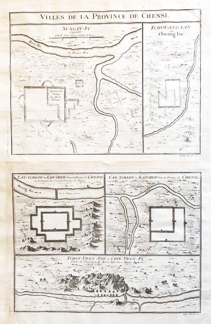 Prevost: Xian & 4 Other Chinese City Plans (2 plates) (1 of 1)