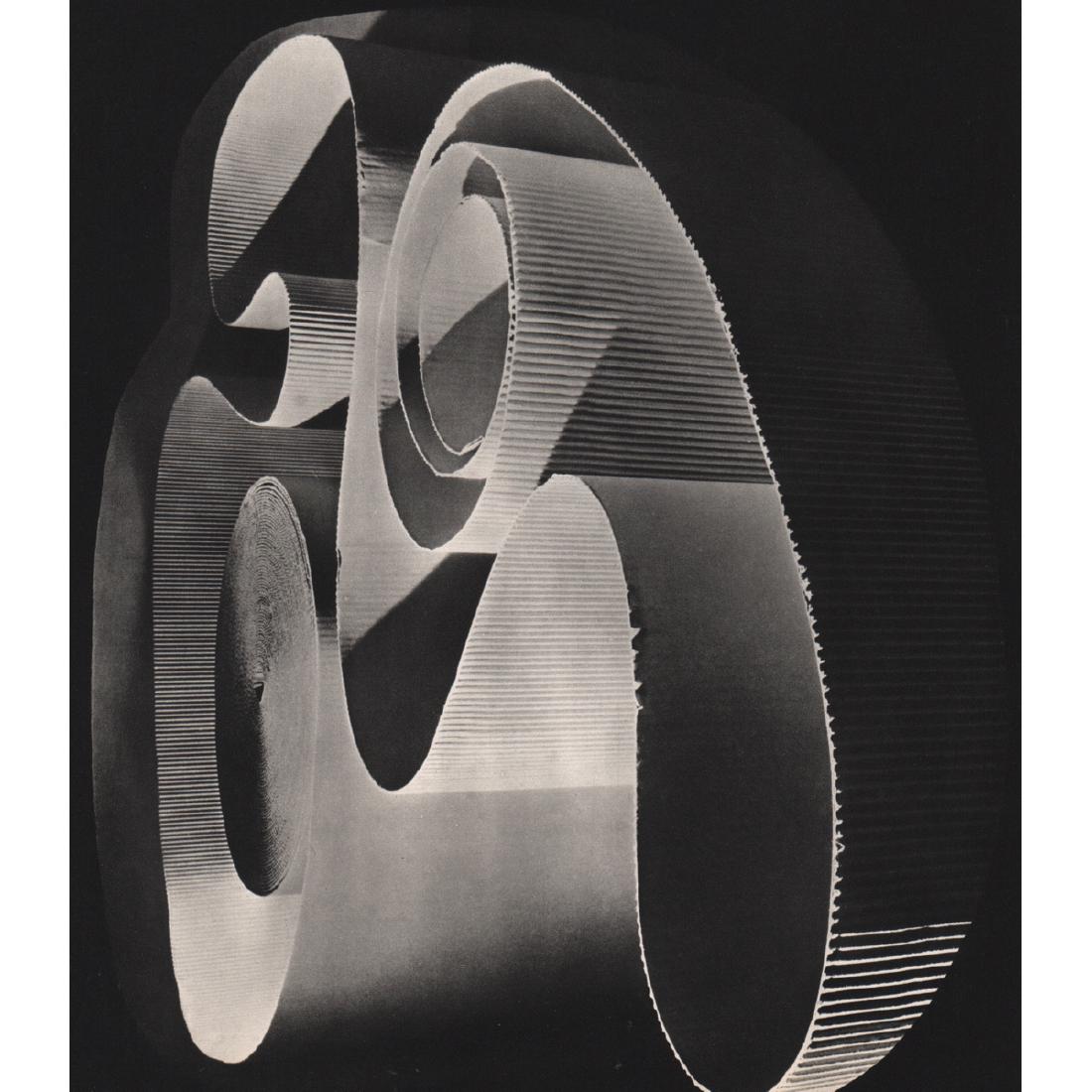 HERBERT LIST - Rouleaux de carton ondule: Artist: HERBERT LIST Print Title: Rouleaux de carton ondule Medium: Sheet-fed Gravure Printing Date: 1930's Printed in France Image Size approx: 8 x 9.5 inches Herbert List (1903-1973) was a German ph