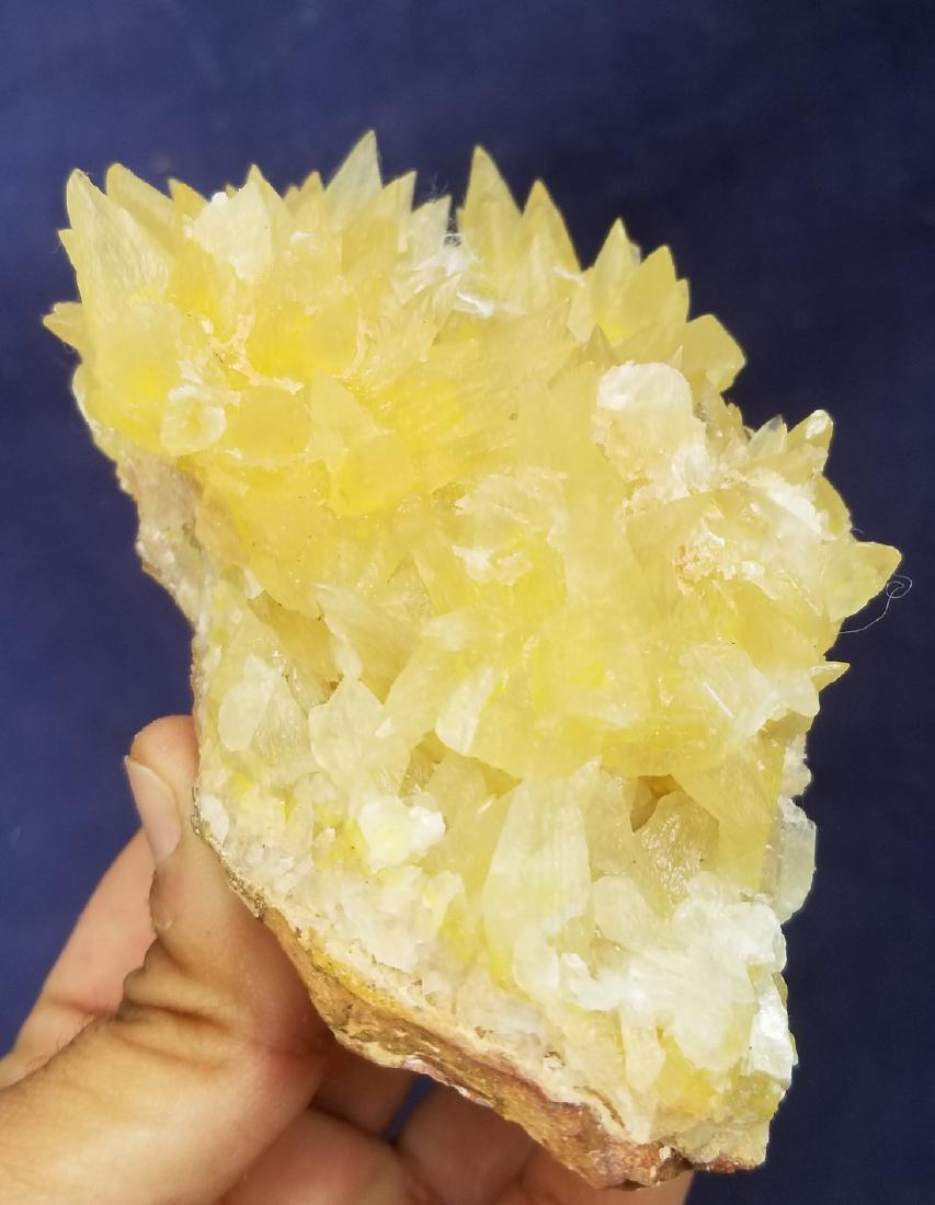 438.4 Grams Supreme Quality Dog Teeth Calcite: Title: 438.4 Grams Supreme Quality Dog Teeth Calcite Termianted Crystals Origin: afghanistan Description:438.4 Grams Supreme Quality Dog Teeth Calcite Termianted Crystals Reserve: $25.00 Shipping: Do