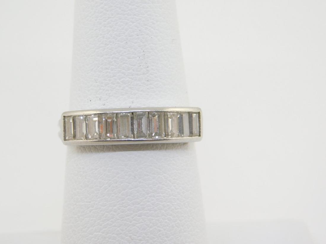 Platinum 1.25ct Diamond Band E-F VS1 4.0 grams size (1 of 10)