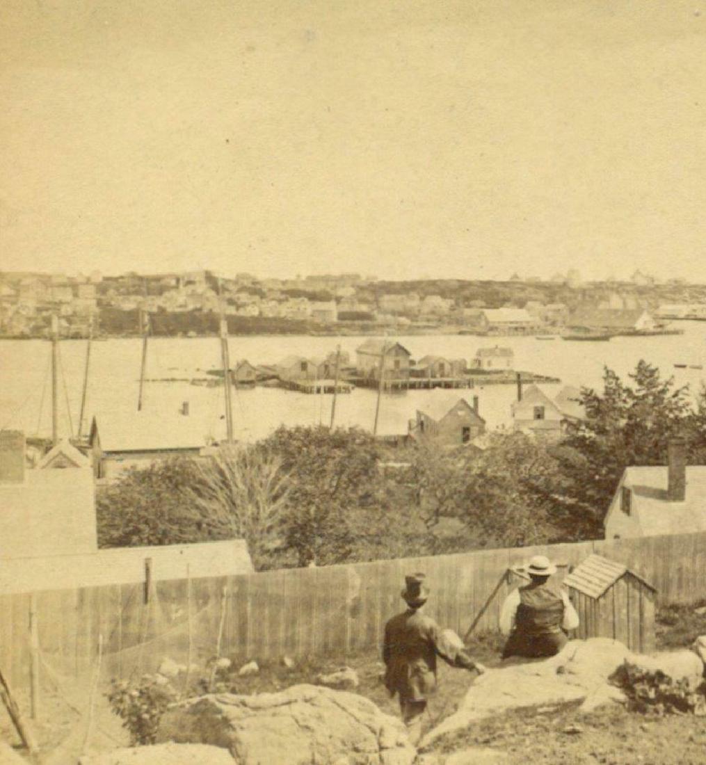 c.1880 BIRDS EYE VIEW GLOUCESTER Massachusetts MA CAPE (1 of 3)
