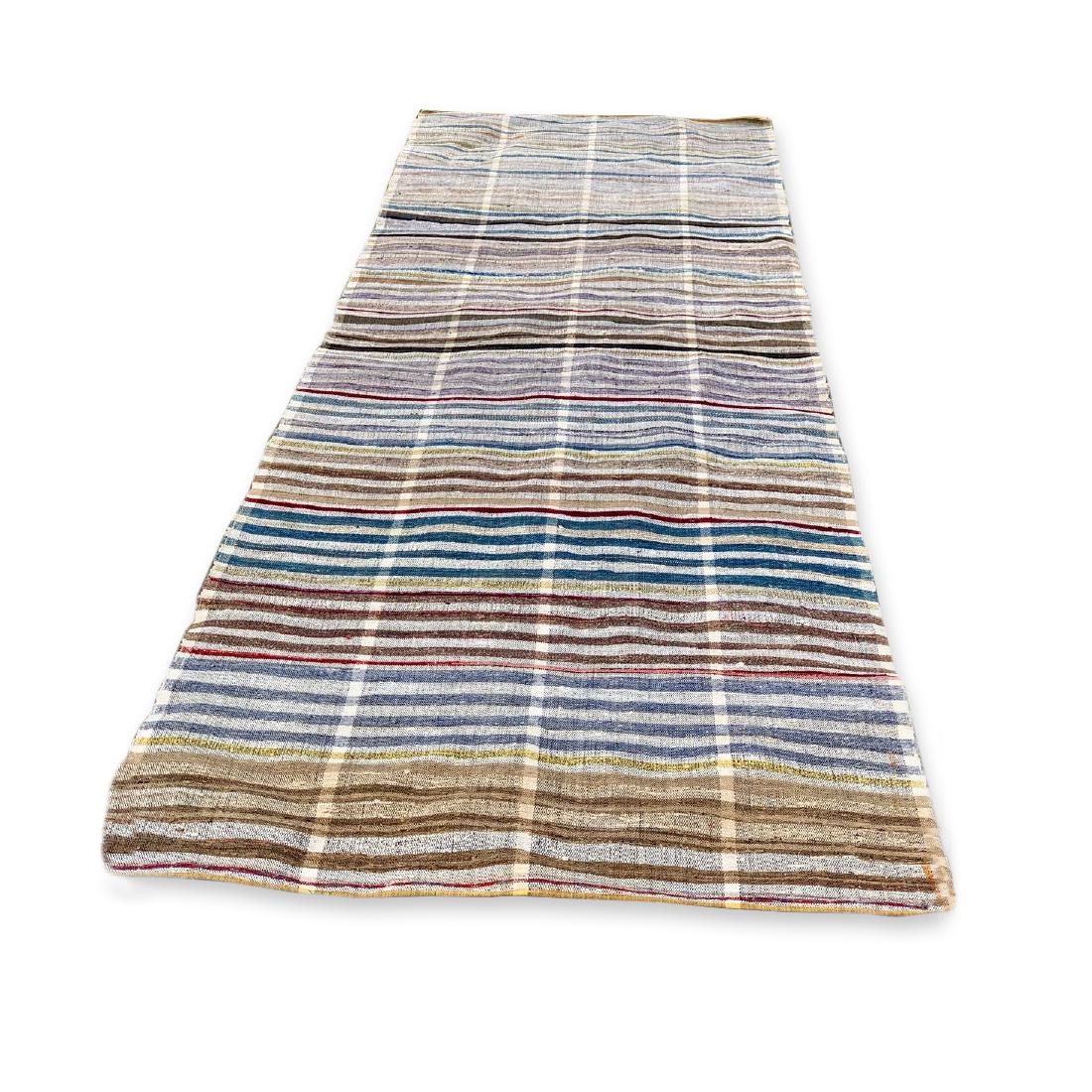 Rag carpet, early 20th c (1 of 6)