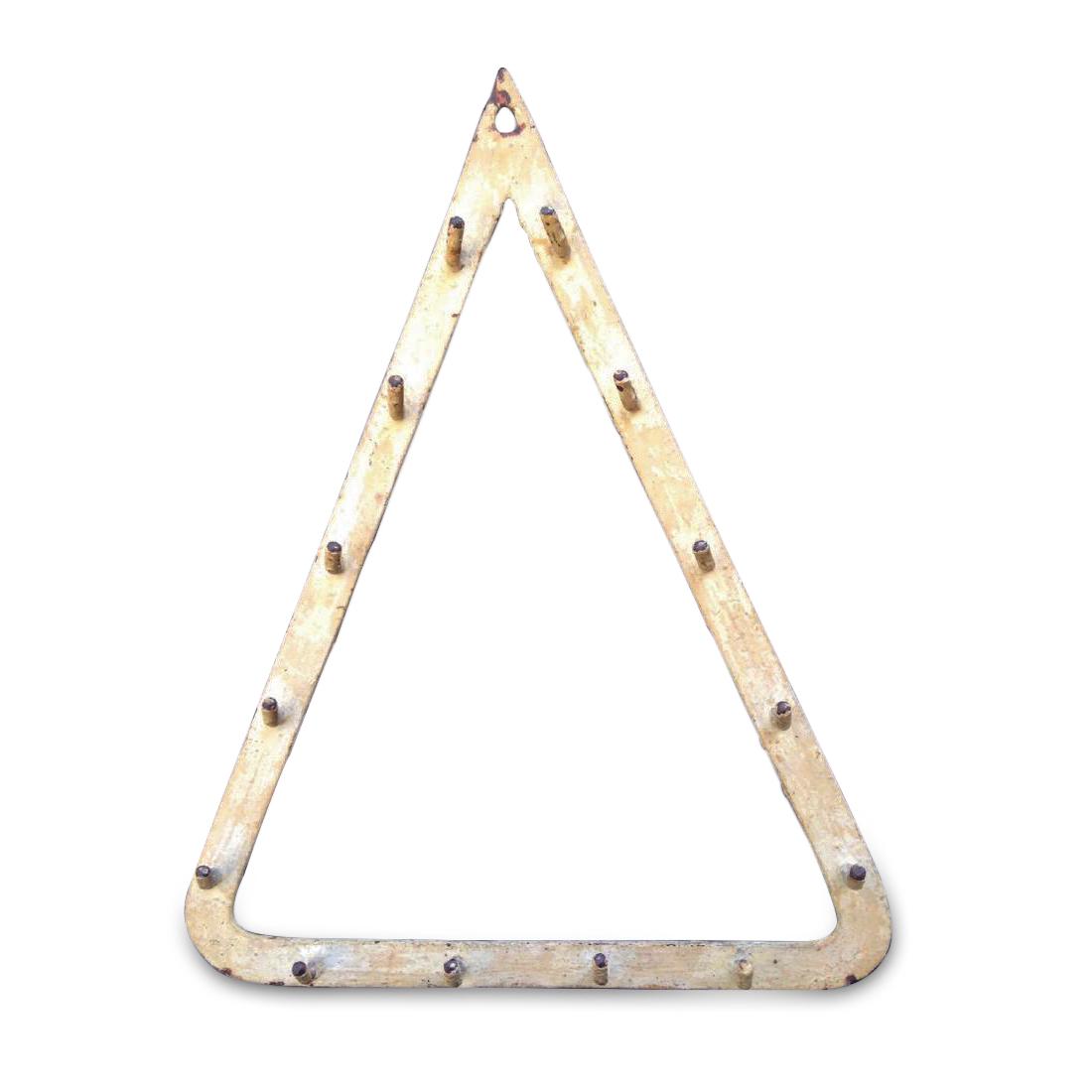 C1900 French iron pot lid wall rack in GC (1 of 7)