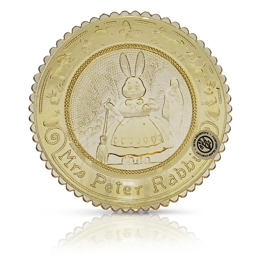 Vintage Mrs. Rabbit Pairpoint Cup Plate (1 of 6)