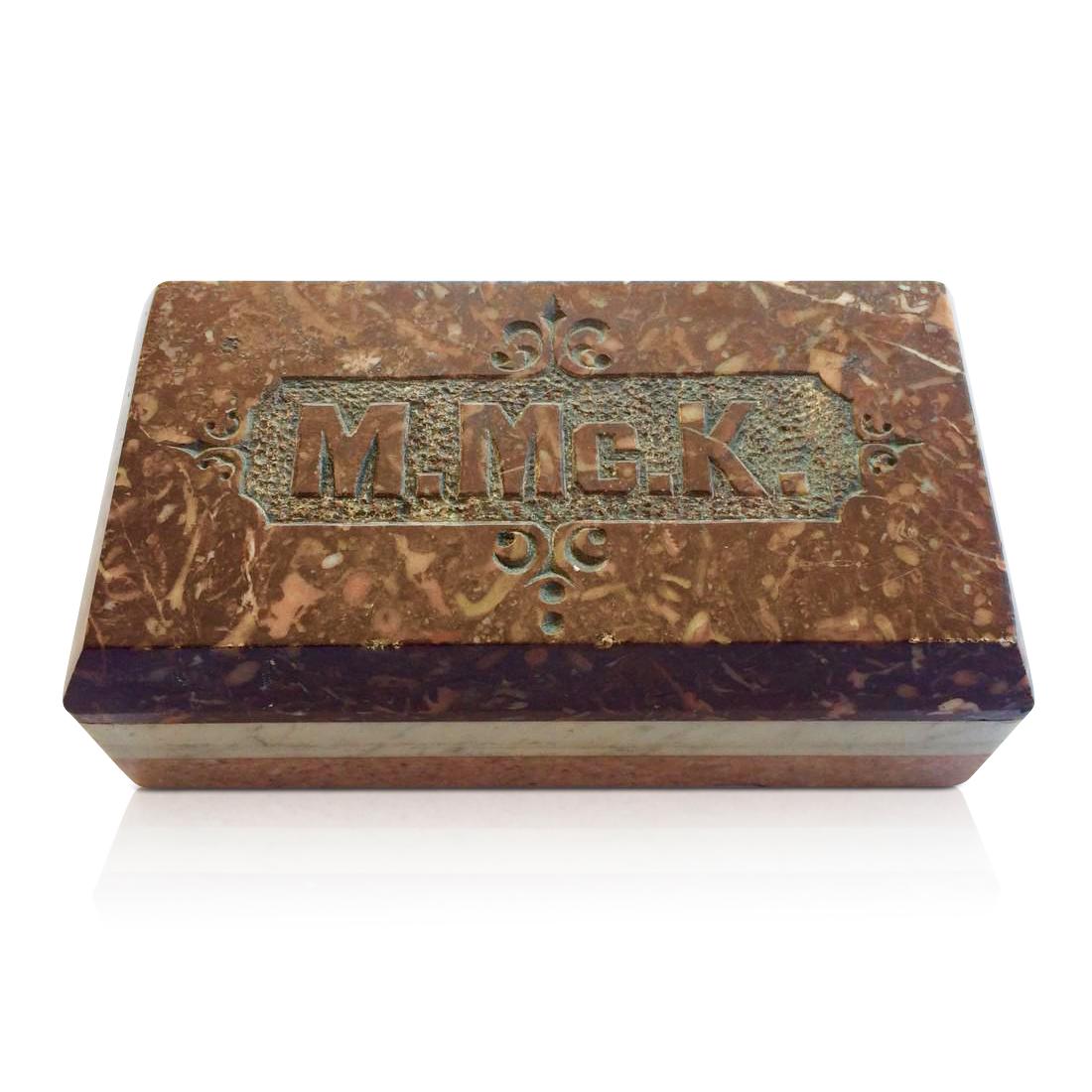 19TH C SALEMAN SAMPLE OF CEMETARY / GRAVE MARKER (1 of 8)