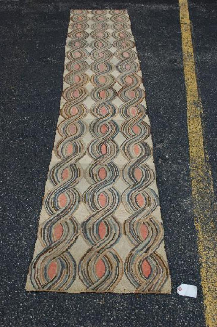 AMERICAN HOOKED RUG 2' x 11' 7" TRUE AMERICAN BEAUTY (1 of 8)
